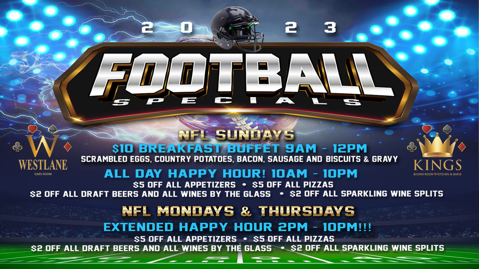 Kings Card Club – Cards, food, drinks, and fun!