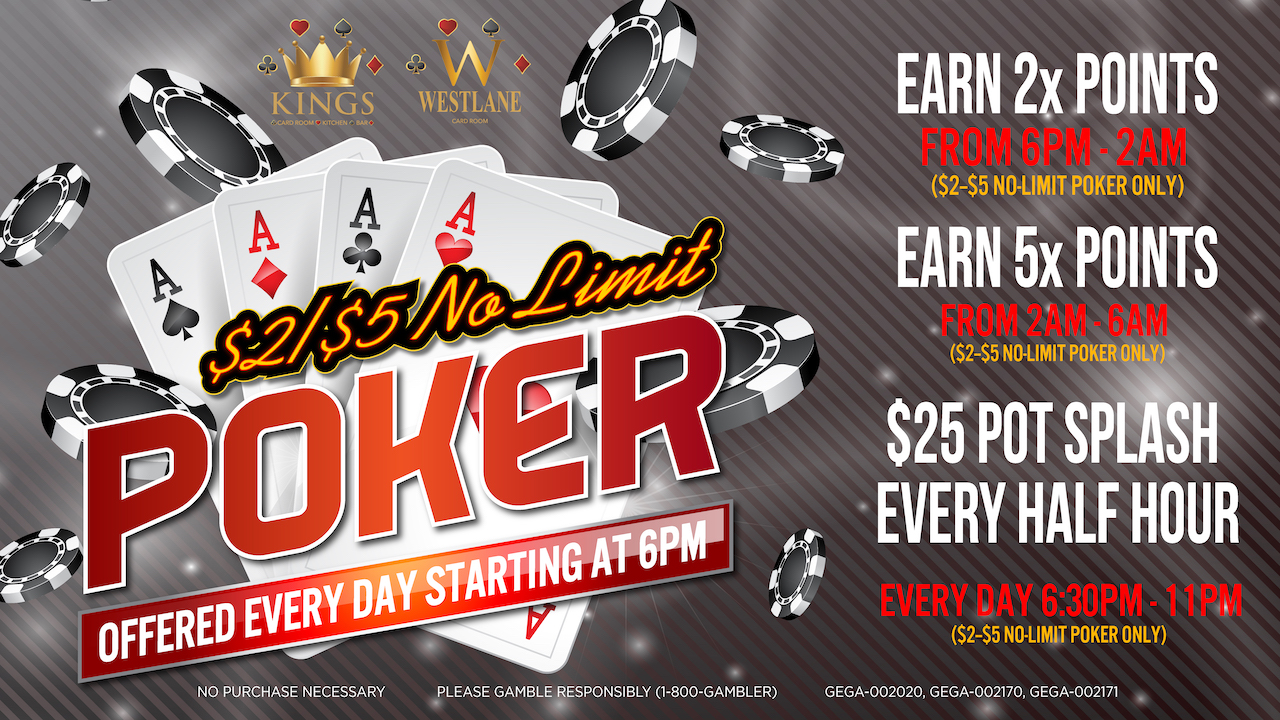 Kings Card Club Cards food drinks and fun